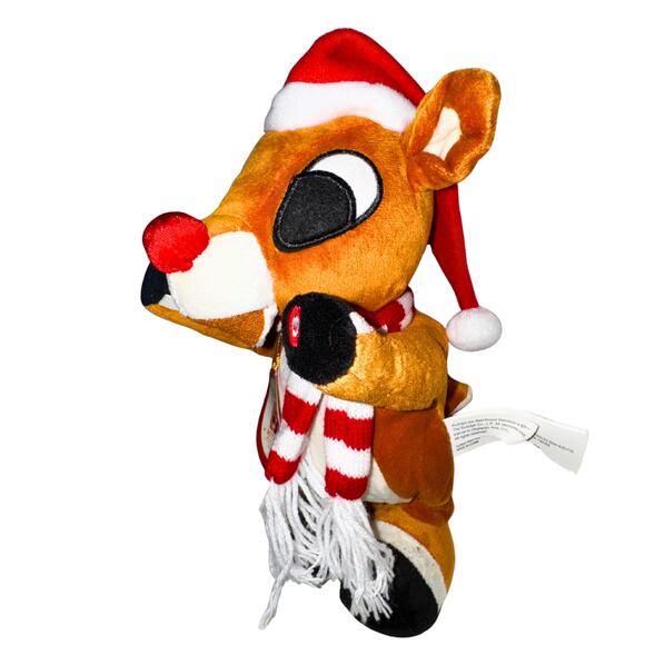 Rudolph the Red-Nosed Reindeer 50th Anniversary Plush | Light-Up Nose | 14” - Picture 3 of 10